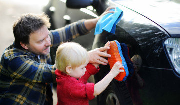 Auto wassen met regenwater