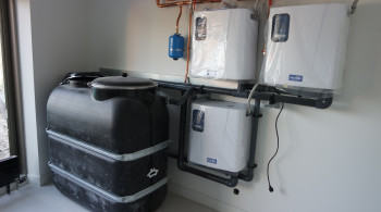 Regenwaterstations triplex met hybride vat 1.100ltr