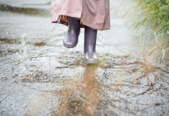 Bergen en infiltreren van regenwater